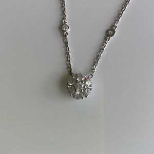 Jewelry - Diamond by the yard with Diamond Cluster Pendant Jewelry - Diamond by the yard with Diamond Cluster Pendant